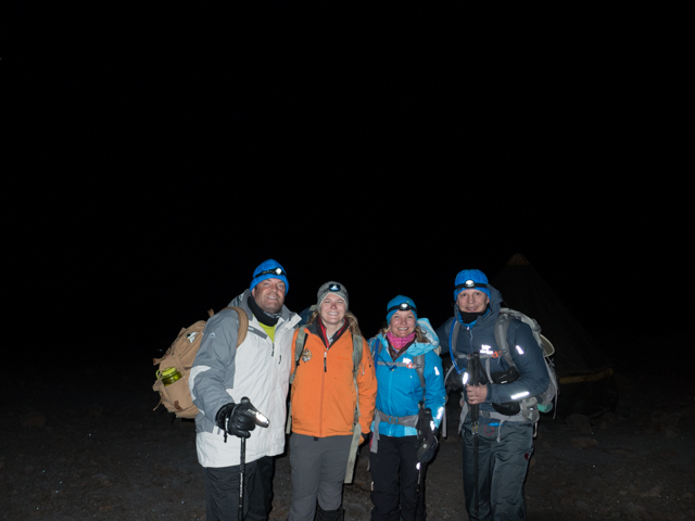 Our 3:00am departure for the summit of Kibo.