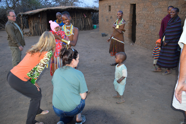 Our good friend, Reneé, connecting with Mang'ati children.