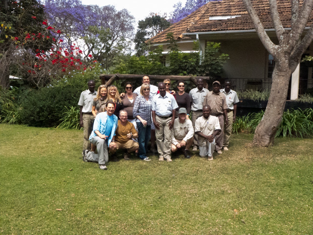 Our Khashana East African Adventure group and the fantastic staff at Legendary Lodge Arusha